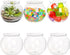 Okllen 6 Pack Mini Fish Bowl - 26 Oz Plastic Ivy Bowls, Unbreakable Bubble Ball Vases for Party Decor, Clear