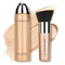 AirBrush Foundation Spray, Silky Mist Makeup Set with Brush, Full Coverage Foundation for Smooth Radiant Finish (#02