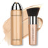 AirBrush Foundation Spray, Silky Mist Makeup Set with Brush, Full Coverage Foundation for Smooth Radiant Finish (#02