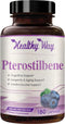 150mg Pterostilbene Supplement - Once Daily Antioxidant for Healthy Aging, Immune, Heart, Skin & Brain Support -
