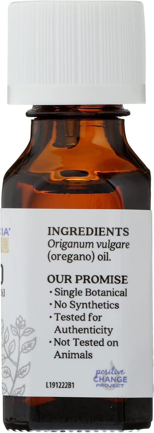 Aura Cacia 100% Pure Oregano Essential Oil, 15 ml, GC/MS Tested for Purity