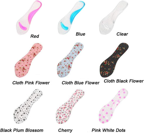 High Heel Insoles Inserts - 3/4 Gel Cushion Pads for Women High Heel Sandals and Boots, Clear