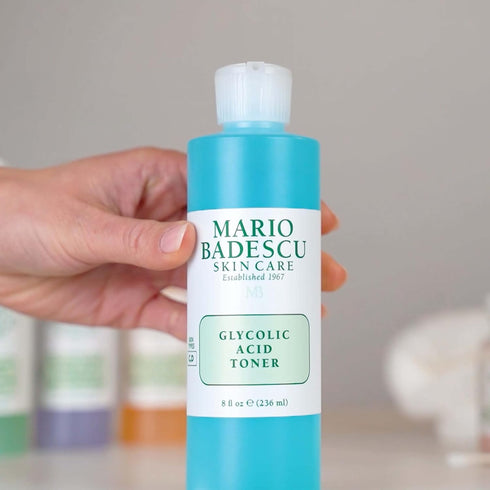 Mario Badescu Glycolic Acid Toner, Alcohol-Free Facial Toner for Dry and Combination Skin, 8 Fl Oz