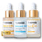 Anti-Aging Face Serum Trio, 20% Vitamin C, Hyaluronic Acid, 2.5% Retinol Serum - 3 Bottles x 1 Fl Oz | Brightening &