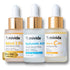 Anti-Aging Face Serum Trio, 20% Vitamin C, Hyaluronic Acid, 2.5% Retinol Serum - 3 Bottles x 1 Fl Oz | Brightening &