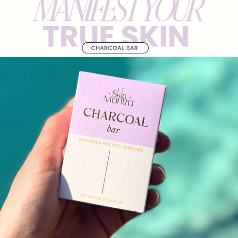 SKIN MATRA - Holistic & Natural Charcoal Bar - Handmade Skincare with Activated Charcoal, Organic Olive Oil