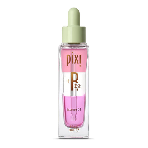 Pixi Beauty +Rose Essence Oil - Tri-Phase Nourishing Oil for Skin, Revitalize & Prep for Makeup, 1.00 Fl Oz