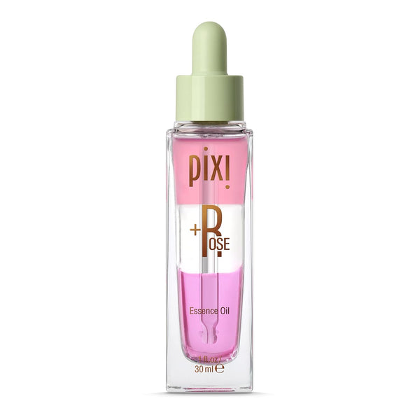 Pixi Beauty +Rose Essence Oil - Tri-Phase Nourishing Oil for Skin, Revitalize & Prep for Makeup, 1.00 Fl Oz