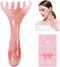 TAIHI Scalp Massager, Manual Head Massager Gua Sha Tool, Natural Resin Scalp