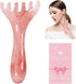TAIHI Scalp Massager, Manual Head Massager Gua Sha Tool, Natural Resin Scalp