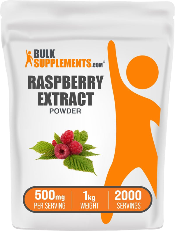 BulkSupplements.com Raspberry Extract Powder - Antioxidant Supplement from Dried Raspberries - 1 Kilogram