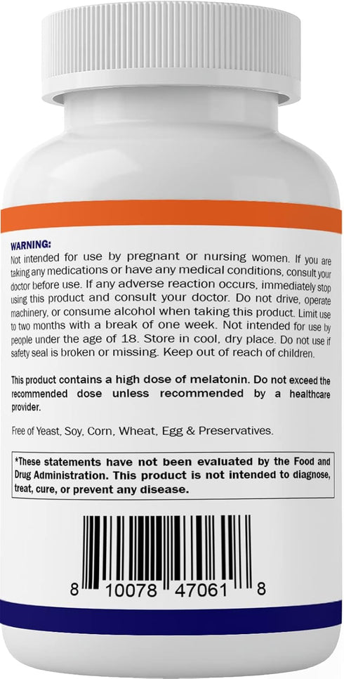 Vitamatic Melatonin 30mg with B6 & L-Theanine - 120 Fast Dissolve Tablets with Natural Berry Flavor (Pack of 2)
