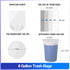 Charmount 8 Gallon Trash Bags, 110 Count, Clear Medium Garbage Bags for Bathroom Kitchen Office