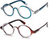Retro Round Reading Glasses for Men and Women - Stylish Color Frame Design, Blue Light Blocking, Spring Hinges, Anti