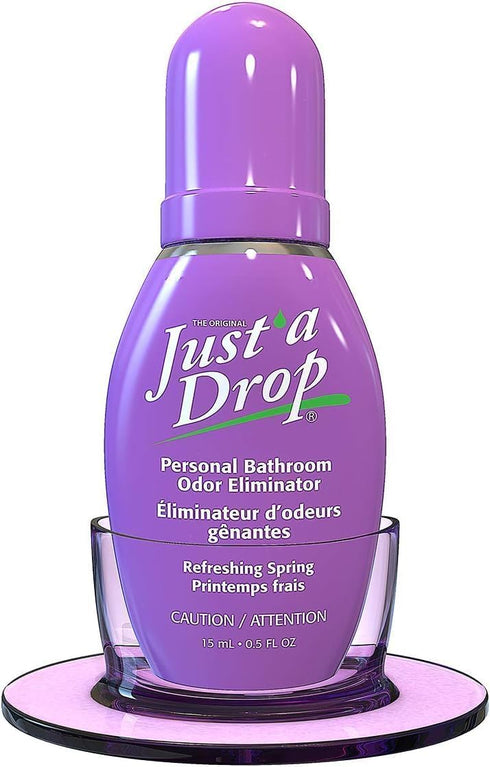 Just a Drop Odor Eliminator, Long-Lasting Eco-Friendly Formula, Leaves Bathroom Smelling Clean and Fresh, 0.5 oz Drops