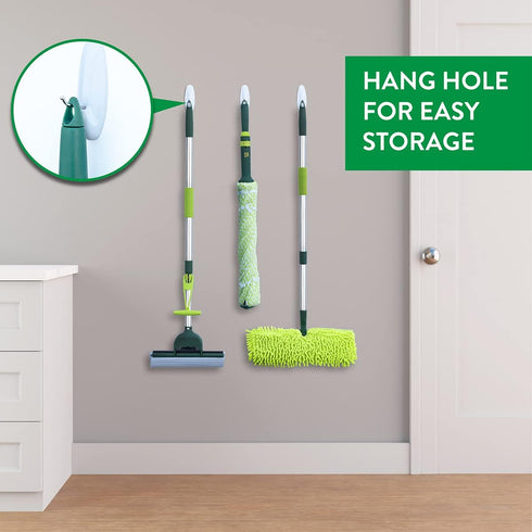 Pine-Sol Microfiber Self Wringing Mop – Easy Squeeze Twist Design for Wet Mopping | Extendable Metal Handle, Household