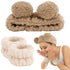 AHONEY Spa Bear Ears Headband, Cute Makeup Skincare Headbands and Wristband Set for Washing Face, Elastic Fluffy