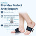 Arch Support Sleeves for Plantar Fasciitis Relief, Adjustable Compression Bands with Removable Pads for Feet Pain