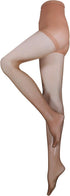 Truform Women's Sheer Compression Pantyhose, 8-15 mmHg, Shaping Tights, 20 Denier, Beige, Queen