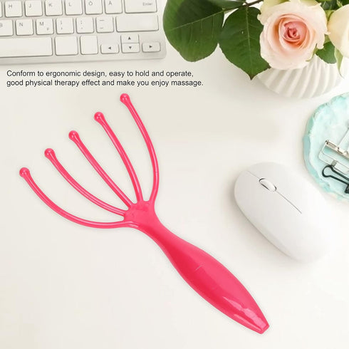 Head Massager Claw, Plastic Handheld Scalp Massager for Hair Growth & Stress Relief, Home SPA & Travel Use