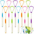 Tongue Scraper Cleaner, 100% BPA Free Tongue Scrapers for Adults, Kids, Healthy Oral Care, Easy to Use, Help Fight Bad