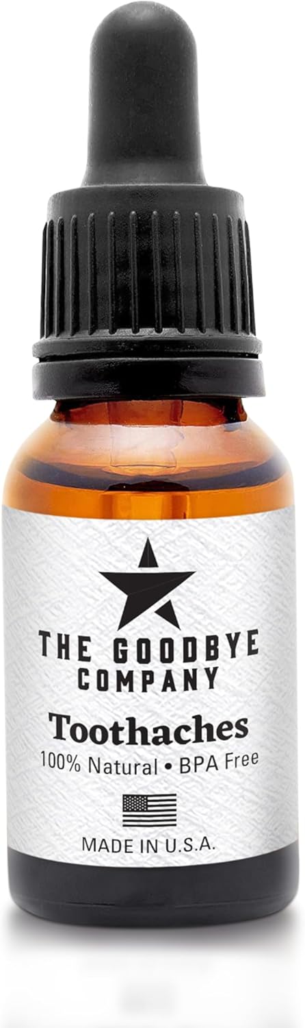The Goodbye Company Toothache Pain Relief – Infused with Clove & Peppermint Oil, 100% Natural Tooth Ache Reliever