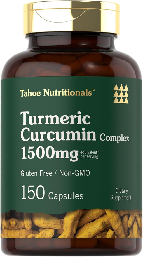 Turmeric Supplement 1500 mg | 150 Capsules with Curcumin Complex and Black Pepper, Non-GMO, Gluten Free