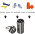 4 Pack Portable Ear Plug Carrying Case with Keychain, Waterproof Metal Ear Bud Holder