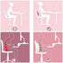 YIQIYOU Back Stretcher Refresh Neck and Back Massager Back Stretcher Posture Corrector for Pain Relief Multilevel
