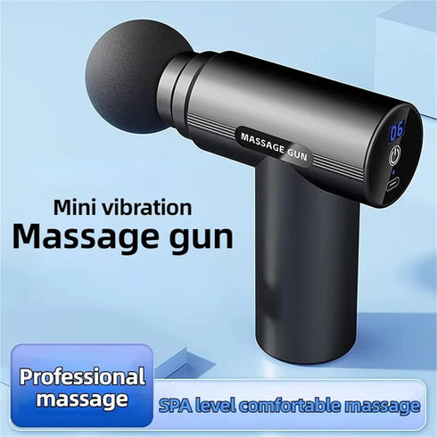 TECJHJZ Massage Gun, USB Mini Massage Gun Fascia Machine Muscle Relaxation Vibrating Rod Fitness Equipment Neck