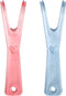 Healifty Dental Floss Holder for Teeth, 2 Pack Reusable Floss Handle Holder Replacements (Pink, Blue)