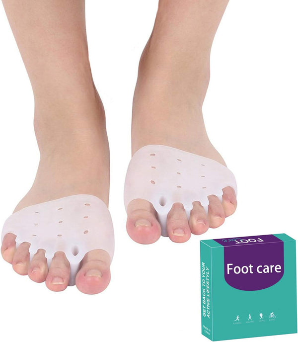 Gel Metatarsal Cushion Pads, Toe Separators Bunion Splint Pads for Hallux Valgus and Hammer Toe