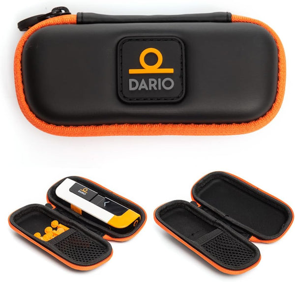 DARIO Diabetes Travel Case Bag for Glucose Monitor Kit & Other Diabetic Supplies (Small, Black)
