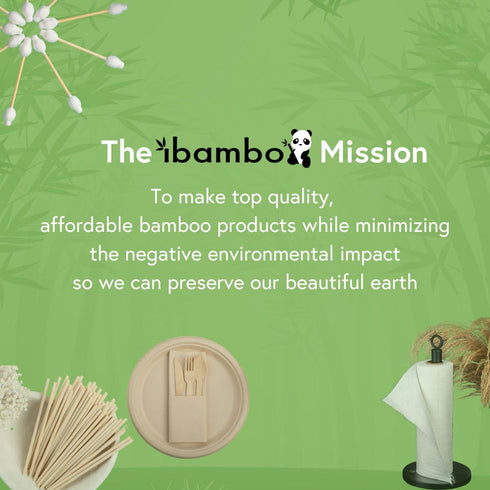 Bamboo Spoons Set, 100 Biodegradable Utensils, Reusable or Disposable Eco-Friendly Flatware for Parties