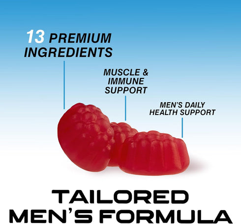 Gummies Immune 13 60 Multivitamin for Men - Complete Daily Mens Multivitamin with Vitamin D, B Vitamins, Zinc & More
