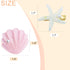 Starfish Shell Pearl Hair Clip Set, Artificial Mermaid Costume Hairpin for Girls and Women
