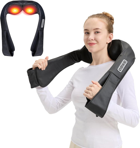 LAOBEN Neck and Shoulder Massager with Heat, Shiatsu Neck Massager for Neck