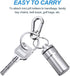 Hotop 14 Pieces Portable Pill Holder Keychain - Waterproof Aluminum Mini Tablet Container for Outdoor Use