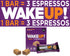 WAKE UP! Caffeinated Peanut Butter Protein Bars, Gluten Free, 350mg Caffeine, 6 Pack, Boosts Focus and Clarity
