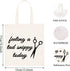 WCGXKO Funny Hairdresser Gift, Cosmetology Graduation Gift Tote with "Feeling a Tad Snippy Today"