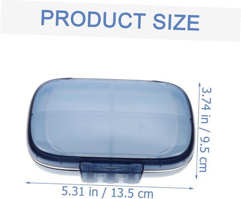 Portable Weekly Pill Organizer Large Capacity Travel Medicine Case Container for Tablets Vitamins Supplements Storage