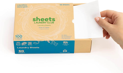 Sheets Laundry Club Laundry Detergent Sheets (Free & Clear Laundry & Dryer Sheets)