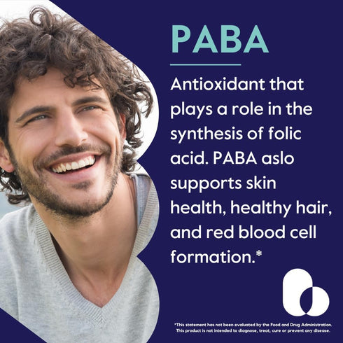 BESTVITE PABA 500mg Vegetarian Capsules (120 Count) - No Stearates, Vegan, Non-GMO, Gluten Free