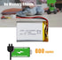KBT 3.7V 1000mAh Li-Polymer Battery, 523450 Rechargeable with PH 2.54 JST Connector