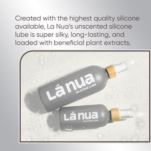 La Nua Premium Personal Silicone Lubricant Made with Clean Effective Ingredients. Long Lasting, Water Resistant, Non