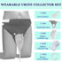 Sinlxcoy 2 Wearable Condom Catheter Urine Collection Bag Portable Urinals for Men, Leak-Proof Reusable Silicone
