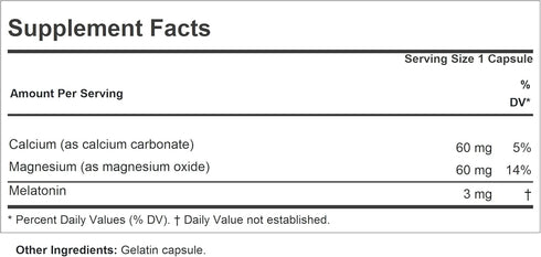 ANDREW LESSMAN Melatonin 3mg – 120 Capsules to Promote Restful Sleep and Regulate Circadian Rhythm