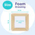 Conkote Silicone Adhesive Foam Dressings 4'' X 4'', Waterproof Bandages for Wound Care, Box of 10