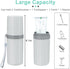 Travel Toothbrush Holder, Large Travel Toothbrush Cup Case, Portable Travel Toothbrush Toothpaste Makeup Storage for Business Trip Camping School - Gray