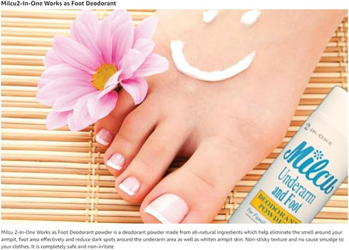 Underarm & Foot Deodorant Powder, 40g